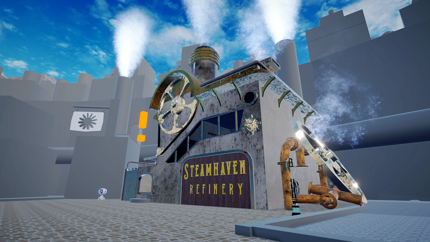 Steamhaven Cogworks refinery factory